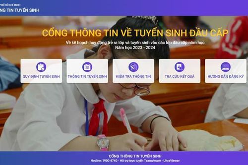 TP.HCM: Hướng dẫn tra cứu kết quả tuyển sinh đầu cấp năm học 2023-2024