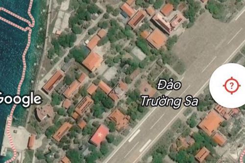 Google Maps đã khôi phục hình ảnh cờ Tổ quốc trên đảo Trường Sa Lớn