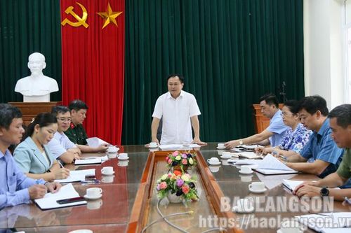 Lãnh đạo UBND tỉnh kiểm tra công tác ứng phó bão số 1 tại huyện Lộc Bình, Đình Lập