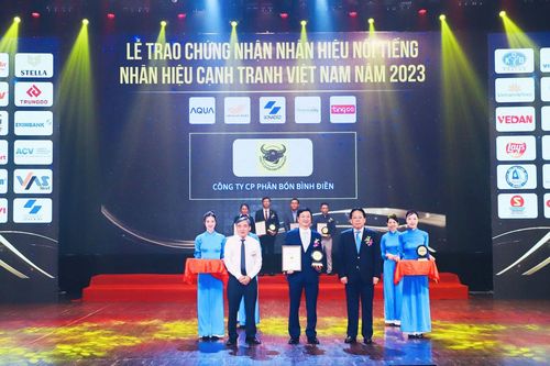 Phân bón Bình Điền - Đầu Trâu tiếp tục lọt Top 10 nhãn hiệu nổi tiếng Việt Nam