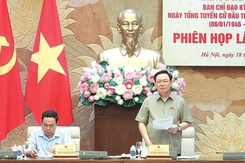Chủ tịch Quốc hội Vương Đình Huệ chủ trì Phiên họp lần thứ nhất Ban Chỉ đạo Kỷ niệm 80 năm Ngày Tổng tuyển cử đầu tiên bầu Quốc hội Việt Nam