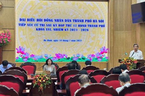 Cử tri quận Ba Đình đề nghị tiếp tục đổi mới phương thức tiếp xúc cử tri