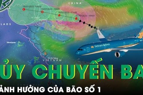 Ảnh hưởng bão số 1 Talim, nhiều chuyến bay bị hủy, hoãn chuyến trong nhiều tiếng