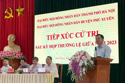 Cử tri Phú Xuyên đề nghị quan tâm xây dựng đường giao thông nông thôn