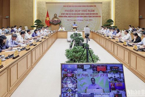 Thủ tướng Phạm Minh Chính chủ trì Phiên họp thứ 5 Ban Chỉ đạo cải cách hành chính của Chính phủ