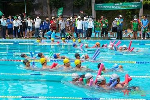Hơn 500 vận động viên tranh tài Giải bơi cứu đuối 'Đường xanh đua' 2023