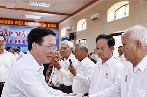Chủ tịch nước Võ Văn Thưởng gặp mặt các đại biểu cựu tù chính trị Côn Đảo