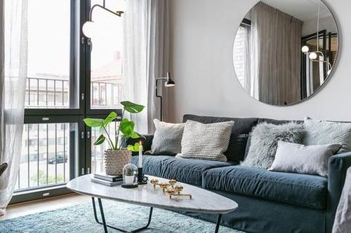 Căn hộ 47m2 với sắc xanh chủ đạo ai nhìn cũng thấy mát mắt