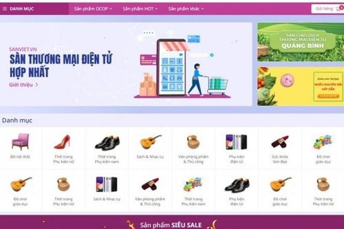 Sàn thương mại điện tử hợp nhất 63 tỉnh, thành: Cầu nối cho hàng Việt