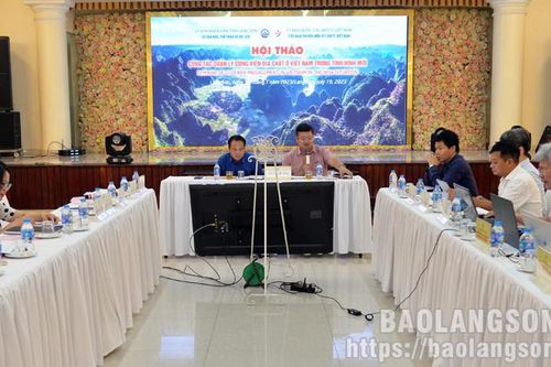 Hội thảo công tác quản lý công viên địa chất ở Việt Nam trong tình hình mới
