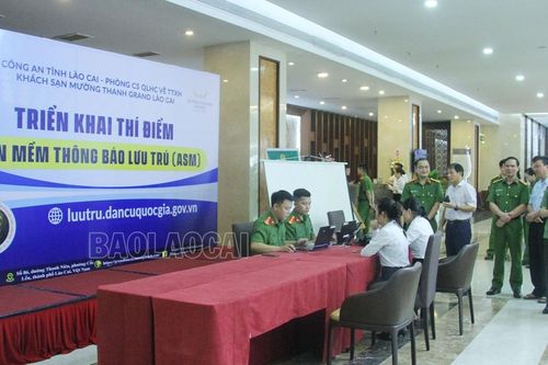Thí điểm thông báo lưu trú qua phần mềm ASM
