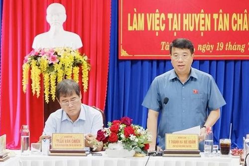 Đoàn giám sát của Quốc hội về các Chương trình mục tiêu quốc gia làm việc với huyện Tân Châu, tỉnh Tây Ninh