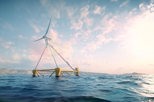 Turbine hình kim tự tháp, tự di chuyển đón gió