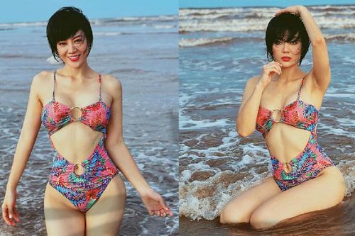 'Thoát' vai cửu vạn lam lũ, Thanh Hương diện bikini khoe vóc dáng nuột nà