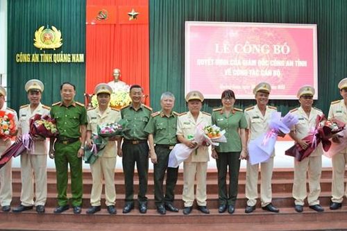 Công an tỉnh Quảng Nam điều động các vị trí lãnh đạo chủ chốt