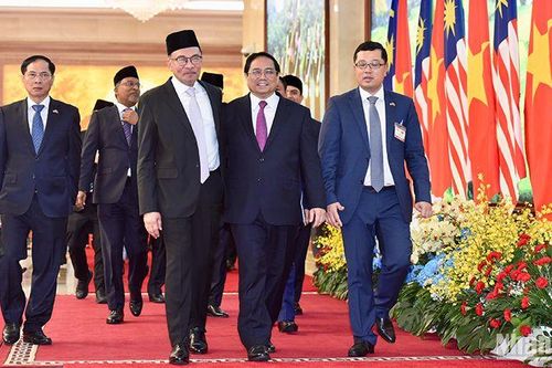 Thủ tướng Phạm Minh Chính và Thủ tướng Malaysia Anwar Ibrahim chứng kiến Lễ ký kết văn kiện hợp tác