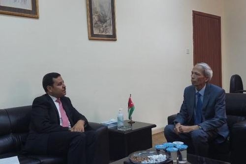 Đại sứ Việt Nam tại Saudi Arabia Đặng Xuân Dũng công tác tại Jordan