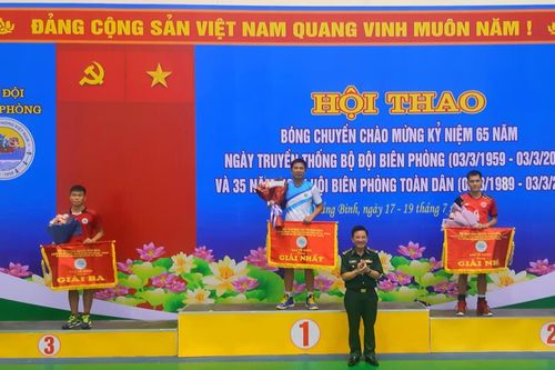 BĐBP Quảng Bình: Tổ chức thành công Hội thao bóng chuyền Bảng C khu vực I năm 2023