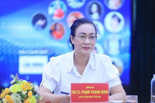 Bà Phạm Thanh Bình tái đắc cử Chủ tịch Công đoàn Y tế Việt Nam