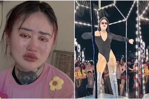 Ngân Baby lại bật khóc nói về clip nhảy ở Hạ Long: Không mặc gợi cảm thì ai xem?