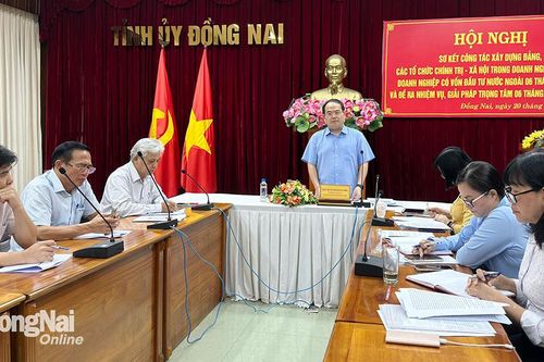 Phấn đấu hoàn thành chỉ tiêu thành lập tổ chức Đảng, đoàn thể trong doanh nghiệp ngoài nhà nước