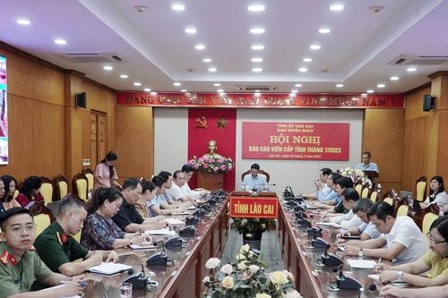 Hội nghị báo cáo viên cấp tỉnh tháng 7/2023