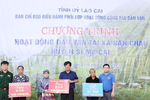 Nhiều hoạt động dân vận tại xã Sán Chải, huyện Si Ma Cai