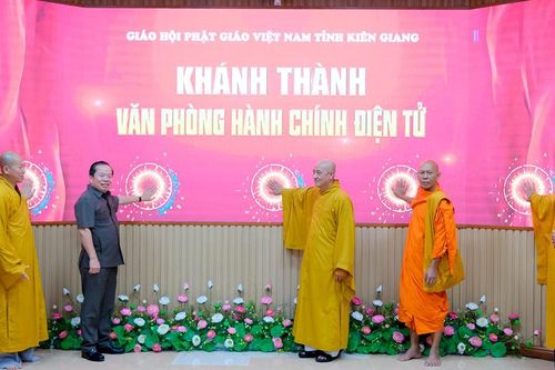 Kiên Giang: Khánh thành văn phòng điện tử và khai giảng khóa bồi dưỡng nghiệp vụ trụ trì 2023
