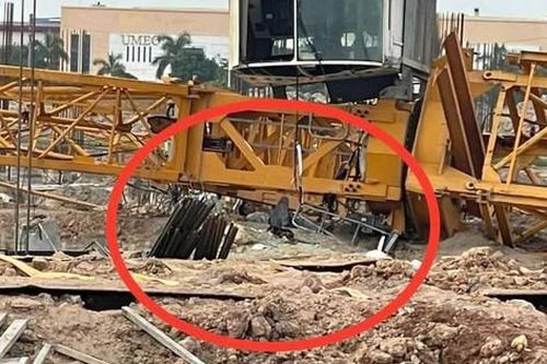 Sập cẩu tháp tại dự án do Ricons làm tổng thầu xây dựng, 3 người bị thương