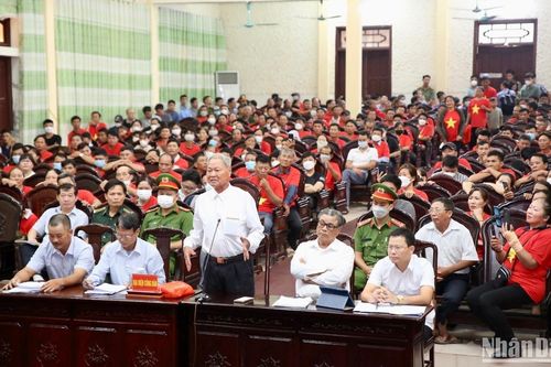 Lãnh đạo Nam Định dành hơn 4 giờ đối thoại với người dân vùng dự án