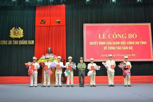 Công an tỉnh Quảng Nam điều động nhiều lãnh đạo chủ chốt