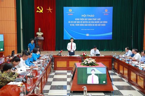 Hội thảo Hoàn thiện quy định của pháp luật và cơ chế bảo vệ quyền lợi của người lao động bị nợ, trốn đóng BHXH