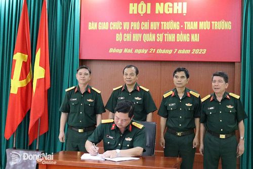Bàn giao chức vụ Phó chỉ huy trưởng, Tham mưu trưởng Bộ Chỉ huy quân sự tỉnh