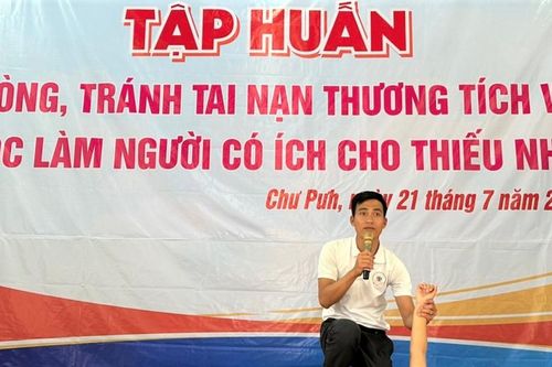 Chư Pưh tập huấn kỹ năng phòng, tránh tai nạn thương tích cho 80 em thiếu nhi