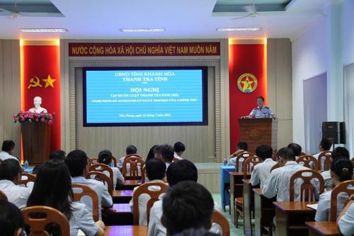 Tập huấn pháp luật về lĩnh vực thanh tra