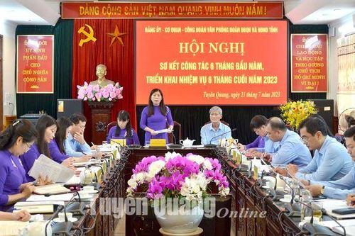 Đảng ủy, cơ quan, Công đoàn Văn phòng Đoàn ĐBQH và HĐND tỉnh triển khai nhiệm vụ 6 tháng cuối năm 2023
