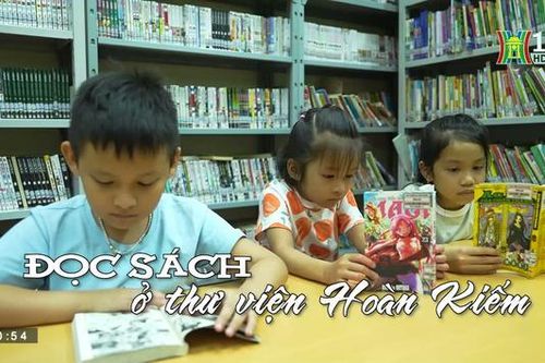 Đọc sách ở thư viện Hoàn Kiếm| Nhịp sống Hà Nội| 21/07/2023