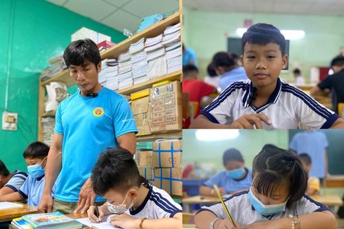 Bảo vệ dân phố mở lớp học miễn phí dành cho trẻ em nghèo