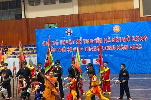 Khai mạc Giải Võ thuật cổ truyền Hà Nội mở rộng lần thứ 38 năm 2023