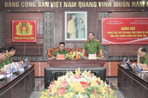 Khảo sát công tác lấy lời khai, hỏi cung bị can trong lực lượng Cảnh sát điều tra