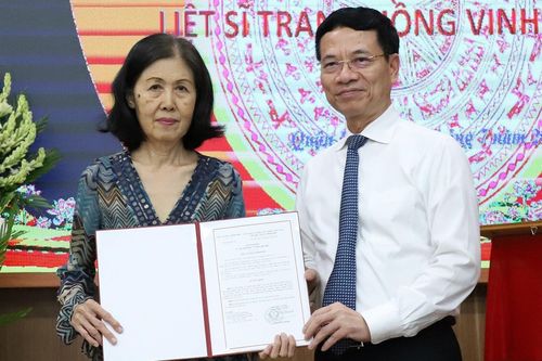 Công nhận đồng chí Trang Hồng Vinh là liệt sĩ sau 70 năm hy sinh
