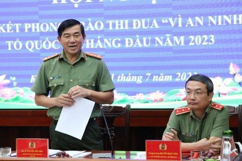 Cụm thi đua số 9 sơ kết phong trào 'Vì an ninh Tổ quốc'