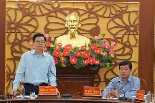 Làm việc với Ban Thường vụ Tỉnh ủy về công tác tổ chức xây dựng Đảng