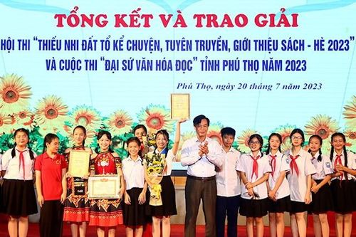Phú Thọ: Huyện Phù Ninh đoạt giải xuất sắc Hội thi 'Thiếu nhi Đất Tổ kể chuyện, tuyên truyền, giới thiệu sách - Hè 2023'