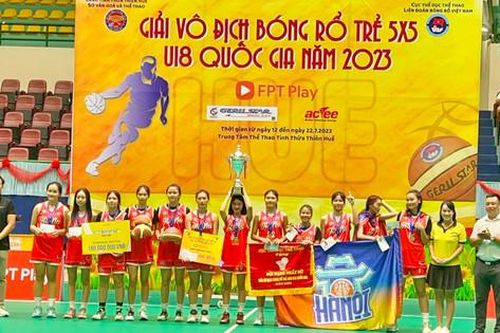 Bóng rổ nữ Hà Nội lần đầu vô địch giải U18 quốc gia