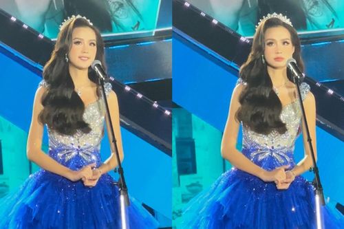 Top 3 Miss World VN final-walk: Á hậu Bảo Ngọc lộ vẻ mặt 'cọc' khó hiểu