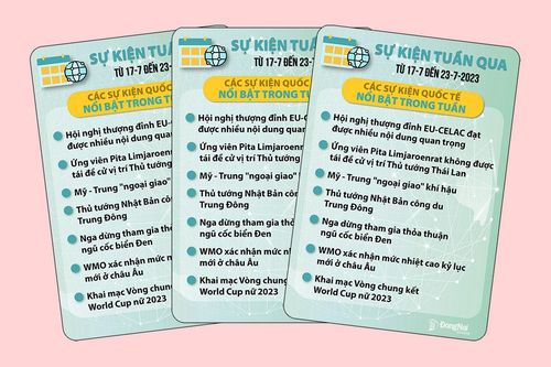 Sự kiện tuần qua từ ngày 17-7 đến 23-7-2023