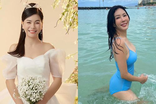 Sao Việt 23/7: Cát Phượng mặc váy cưới, hoa hậu Thu Hoài gợi cảm sau ly hôn