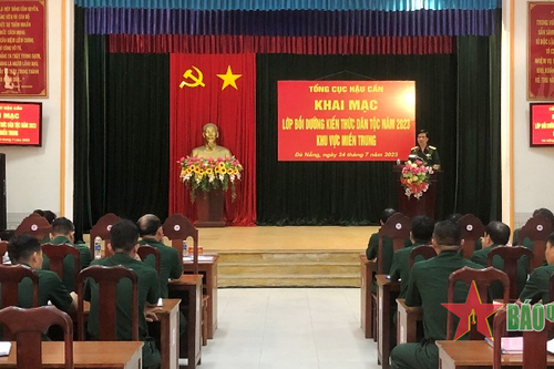 Tổng cục Hậu cần khai mạc Lớp bồi dưỡng kiến thức dân tộc năm 2023 khu vực miền Trung