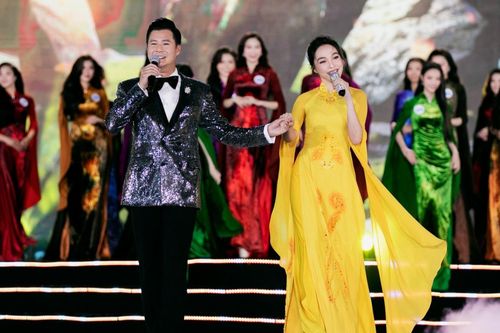 Quang Dũng, Hiền Thục kết hợp ngọt ngào tại đêm chung kết Miss World Vietnam
